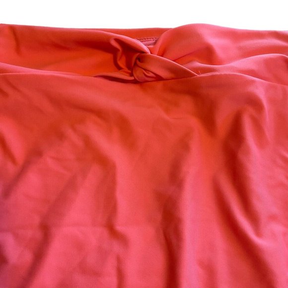TIME & TRU 3X 24W-26W Peach Glow Orange Twist Knot Front Bikini BOTTOMS NWT - Picture 3 of 9